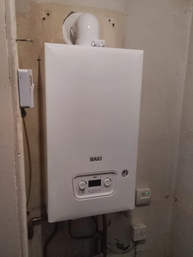 Newly installed Baxi boiler in a customer's home